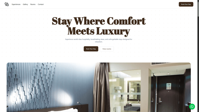 Luxury Hotel Landing Page